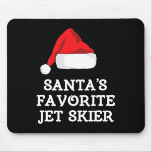 Santas Lieblings-Jet-Skifahrer Weihnachten Xmas Sk Mousepad