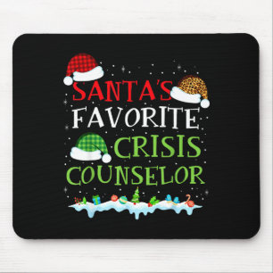 Santas Lieblings-Krisenberater Lustiges Weihnachte Mousepad