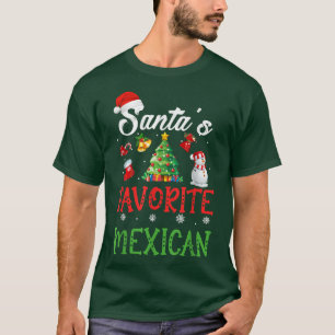 Santa's Lieblings-Mexikanischer Lustiger Weihnacht T-Shirt