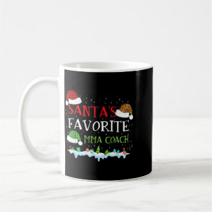 Santas Lieblings-MMA-Trainer Lustiger Weihnachten Kaffeetasse