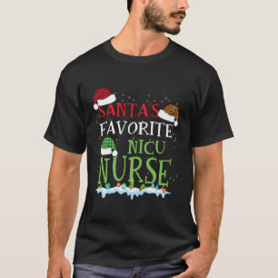 Santa's Lieblings Nicu Nurse Funny Weihnachtsgesch T-Shirt