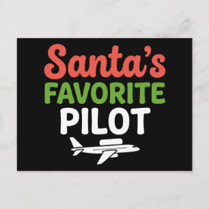 Santas Lieblings-Pilot Weihnachten Luftfahrt Flugz