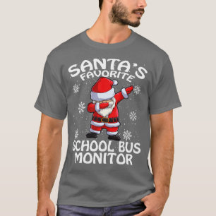 Santas Lieblings-Schulbus-Aufsicht Weihnachten T-Shirt