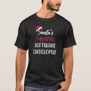 Santas Lieblings-Softwareentwickler Weihnachten T-Shirt