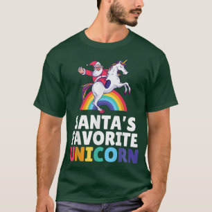 Santas Lieblings Unicorn Magical Christmas Unicorn T-Shirt