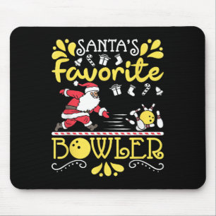 Santas Lieblingsbowler Santa Claus Bowling Christ Mousepad