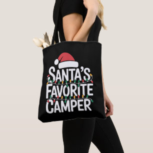 Santas Lieblingscamper Weihnachtslichter Santa Hut Tasche