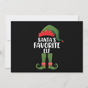 Santas Lieblingself Matching Family Weihnachten Einladung