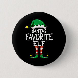 Santas Lieblingselfen Lustiger Weihnachts-Pyjama S Button