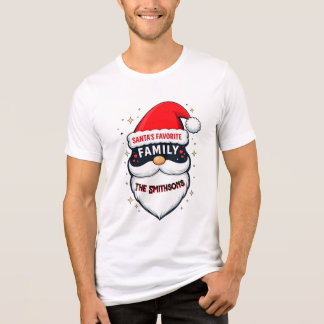 Santa's Lieblingsfamilie Weihnachts-T-Shirt Tri-Blend Shirt