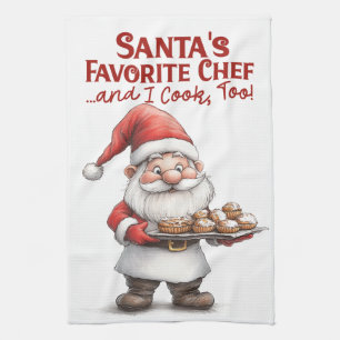 Santas Lieblingskoch Geschirrtuch