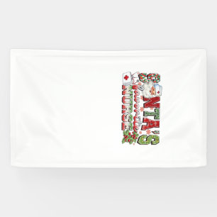 Santa's Lieblingskrankenschwester, Frohe Krankensc Banner