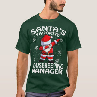 Santas Lieblingsmanager für Hauswirtschaft Weihnac T-Shirt
