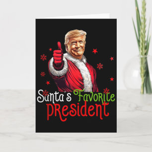Santas Lieblingspräsident Lustiger Santa Trump 202 Karte