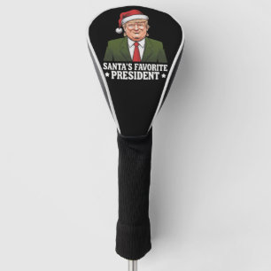 Santa's Lieblingspräsident lustiger Trump Weihnach Golf Headcover