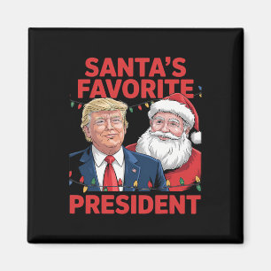 Santas Lieblingspräsident Santa Trump Tanz Chris Magnet