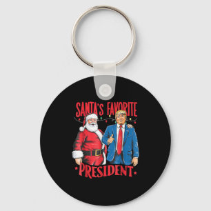 Santas Lieblingspräsident Santa Trump Tanz Chris Schlüsselanhänger