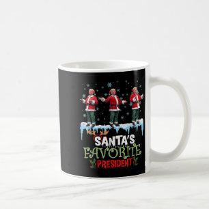 Santas Lieblingspräsident Santa Trump Tanz Lustig Kaffeetasse