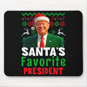 Santas Lieblingspräsident Santa Trump Xmas Christm Mousepad