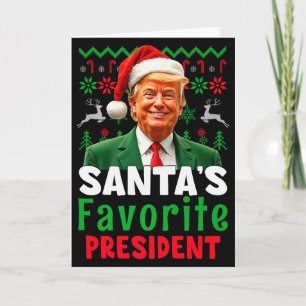 Santas Lieblingspräsident Santa Trump Xmas Weihnac Karte