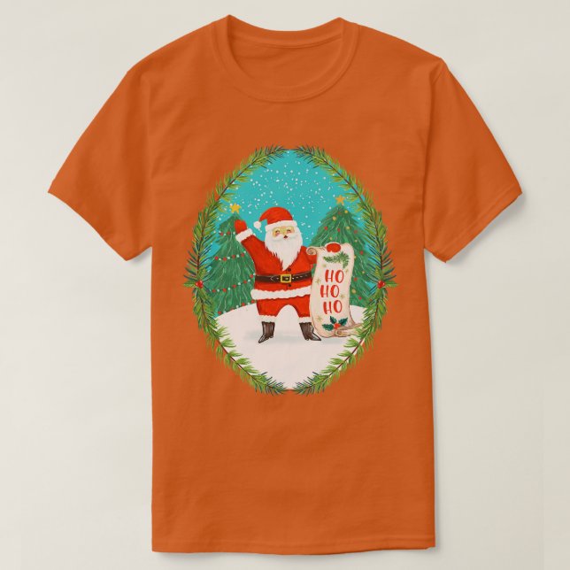 Santas-Liste T-Shirt (Design vorne)
