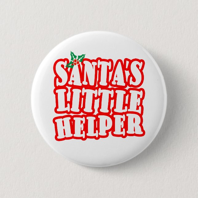 Santas Little Helper Button (Vorderseite)