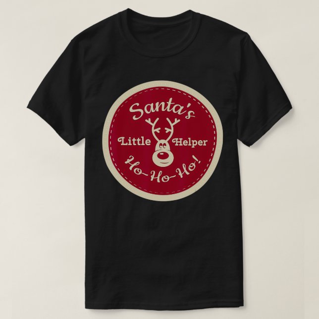 Santas Little Helper Funny Christmas s444 T-Shirt (Design vorne)