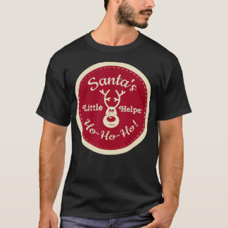 Santas Little Helper Funny Christmas s444 T-Shirt