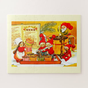 Santas little helpers festive art