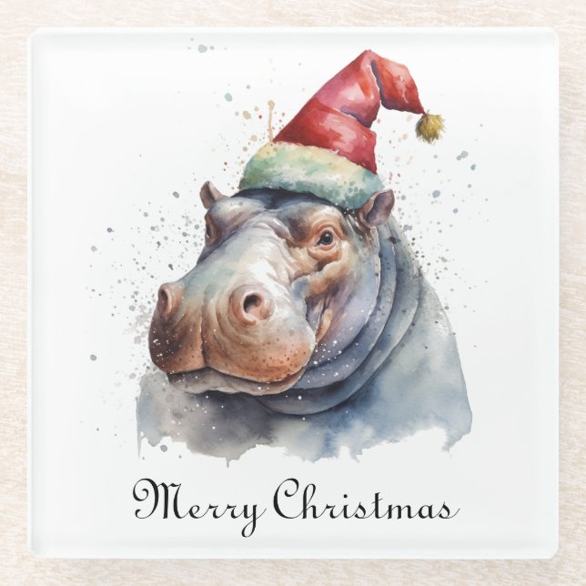 Santa's Little Hippo, Brauch Glasuntersetzer (Vorderseite)