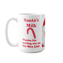 Santa's Milk Nice List Tasse halten