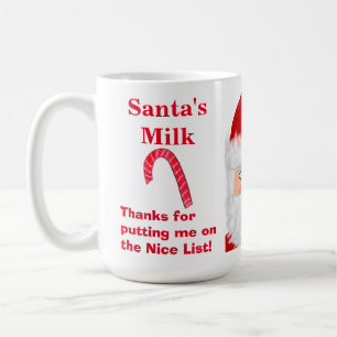 Santa's Milk Nice List Tasse halten