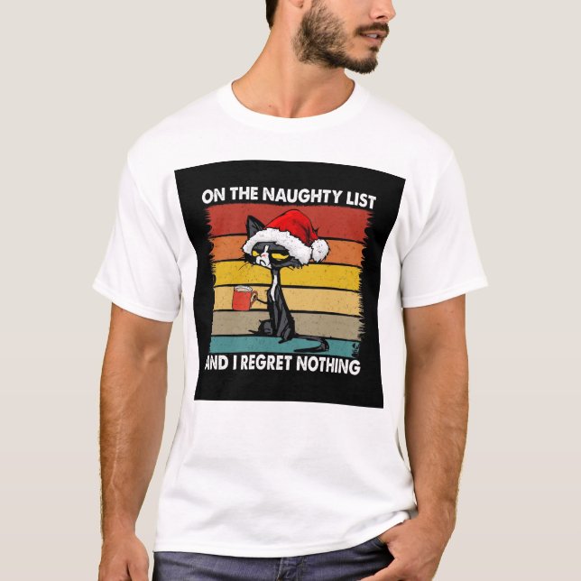 Santas Naughty List T-Shirt (Vorderseite)