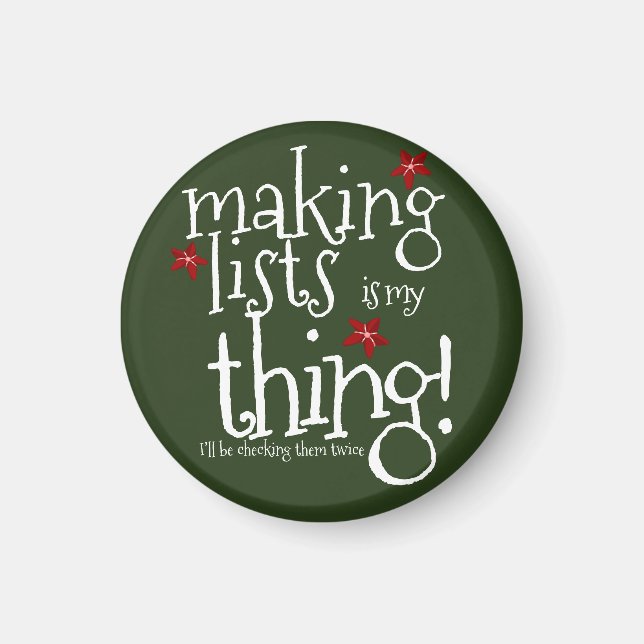 Santas Naughty & nice list Magnet (Vorne)