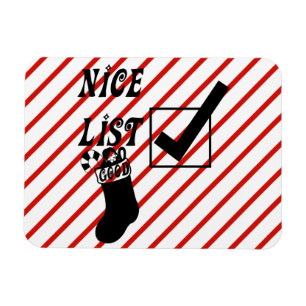 Santas Nice list Christmas Strumpf art Magnet