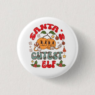 Santa's Niedlicher Elf Sublimation-80881 Button