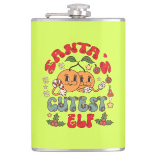 Santa's Niedlicher Elf Sublimation-80881 Flachmann