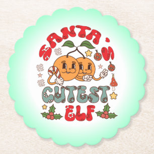 Santa's Niedlicher Elf Sublimation-80881 Untersetzer