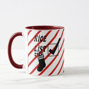Santas Nizza Liste unanständige Liste Weihnachtsku Tasse