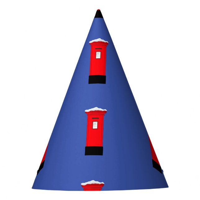Santas Postbox Partyhütchen (Vorderseite)