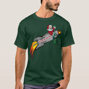 Santas-Raketenschiff T-Shirt