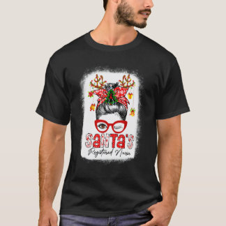 Santas registrierte Krankenpflegerin Weihnachtsfra T-Shirt