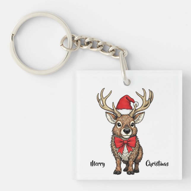 Santa's Reindeer Schlüsselanhänger (Vorderseite)
