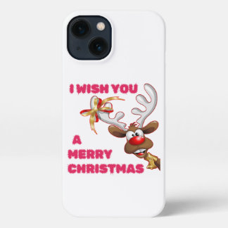 SANTA'S REINDEER WÜNSCHT IHNEN EINEN KLEINEN CHRIS iPhone HÜLLE