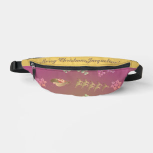 Santa's Rentier Lila Bauchtasche
