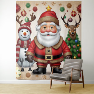 "Santas Schlitten" Wandteppich