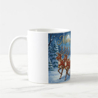 Santas Schneeschlittenfahrt Kaffeetasse