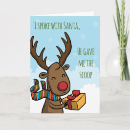 Santa's Scoop Feiertagskarte