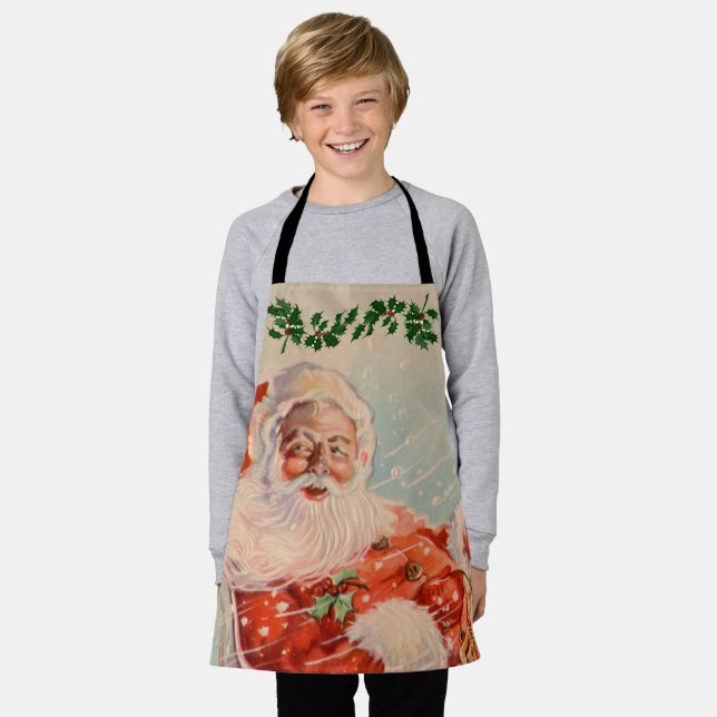 Santas Sleigh Ride - Klein Schürze (Getragen)