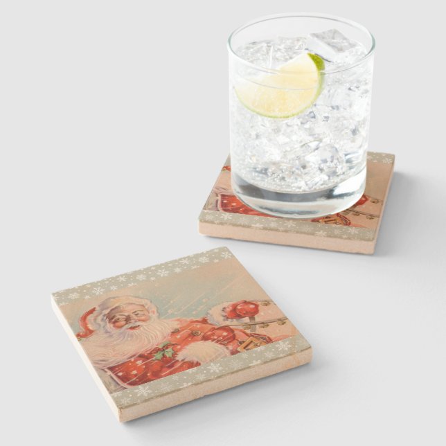 Santas Sleigh Ride Untersetzer (Seitenansicht)